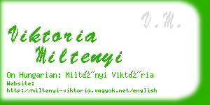 viktoria miltenyi business card